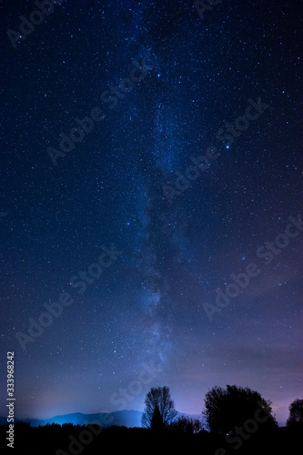 night sky near High Tatras, Slovakia