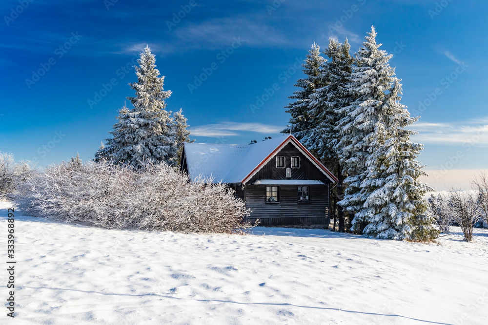Orlicke Mountains in winter, Czech Republic Orlicke Mountains in winter, Czech Republic
