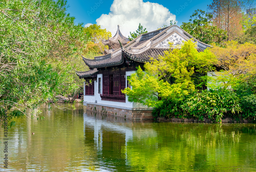 Garden scenery of Guyi Garden, Shanghai, China Garden scenery of Guyi Garden, Shanghai, China
