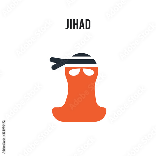 Obraz na plátně jihad vector icon on white background