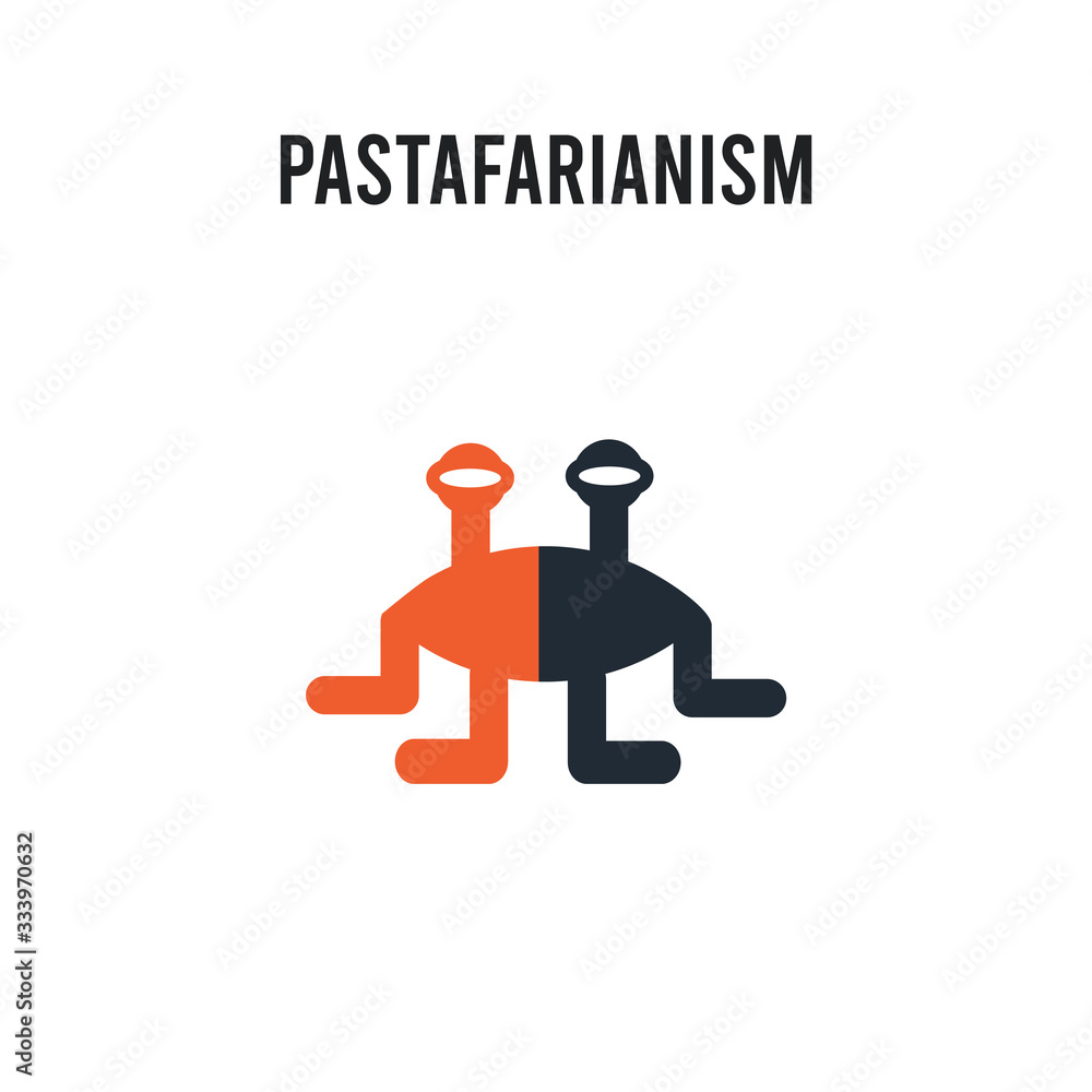 Pastafarianism vector icon on white background. Red and black colored Pastafarianism icon. Simple element illustration sign symbol EPS Pastafarianism vector icon on white background. Red and black colored Pastafarianism icon. Simple element illustration sign symbol EPS