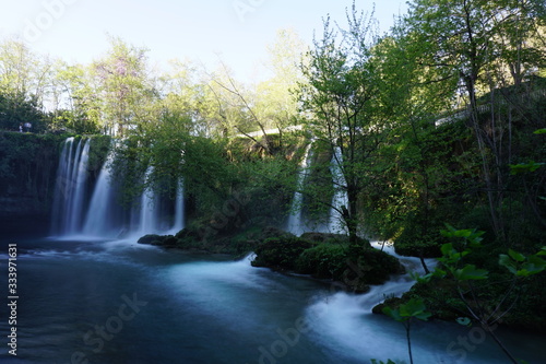 long exposure duden waterfall  from antalya turkey