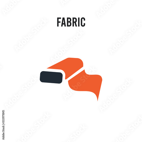 Fabric vector icon on white background. Red and black colored Fabric icon. Simple element illustration sign symbol EPS