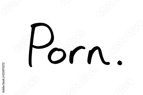 The word Porn