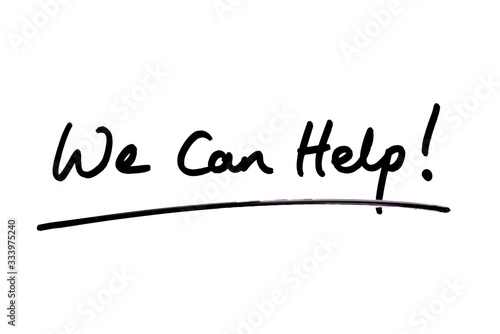 We Can Help You!