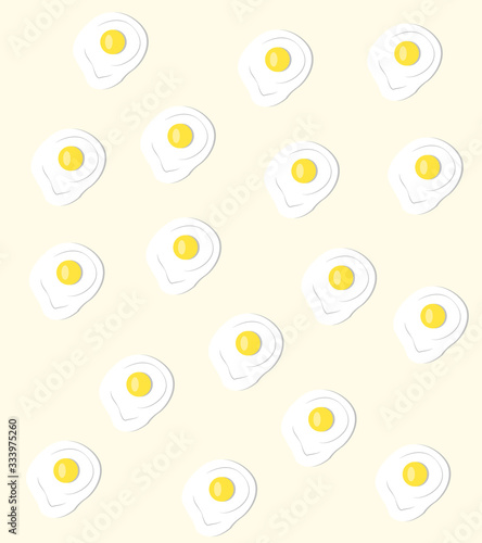 Pattern with many eggs. Vector illustrations design background.