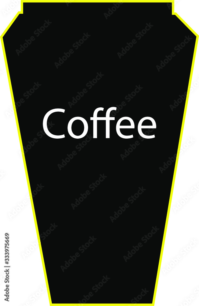 Black coffee cup icon . Take away coffee cup logo. Coffee to go icon on white background. Black coffee cup icon . Take away coffee cup logo. Coffee to go icon on white background.