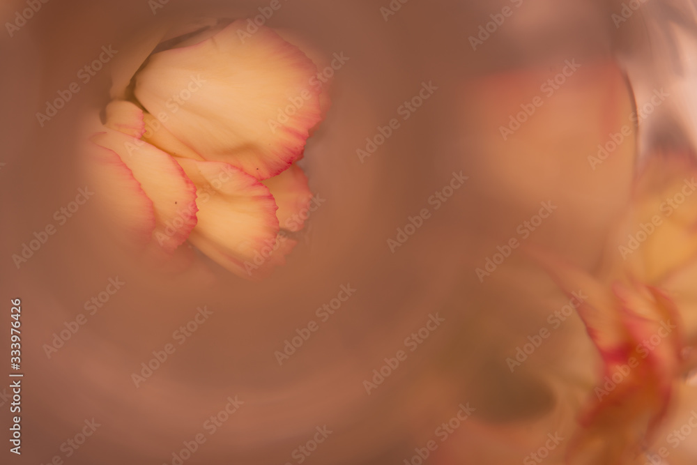 Abstract, blurry floral nature background