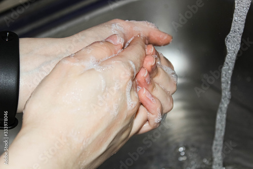Protect against viruses and infections by washing your hands with soap.