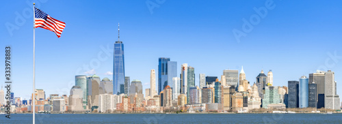 Lower Manhattan panorama new york