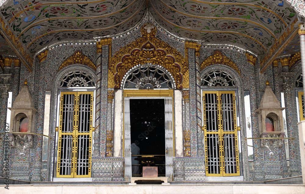 Jain Temple (also called Parshwanath Temple) at Badridas Temple Street in Kolkata, West Bengal, India