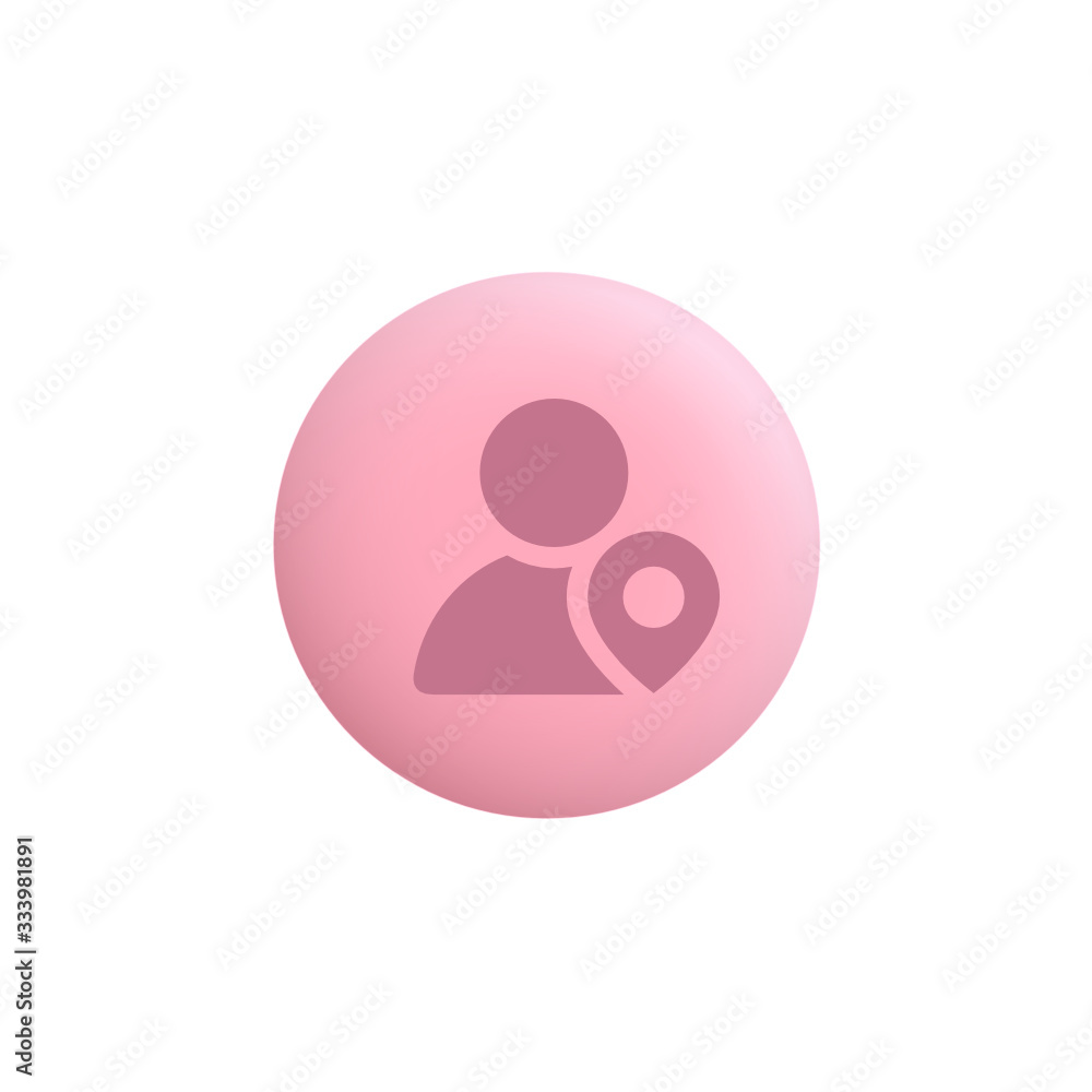 User Location - Modern App Button User Location - Modern App Button
