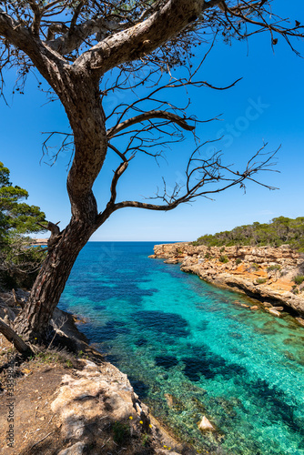 Spot along the coast of Ibiza, Spain.