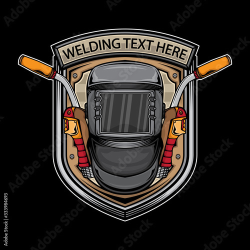 vector arc welding logo