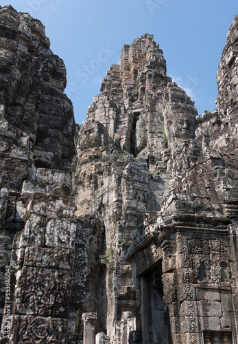 Bayon temple with it's face statues in Ankor Wat (Cambodia)