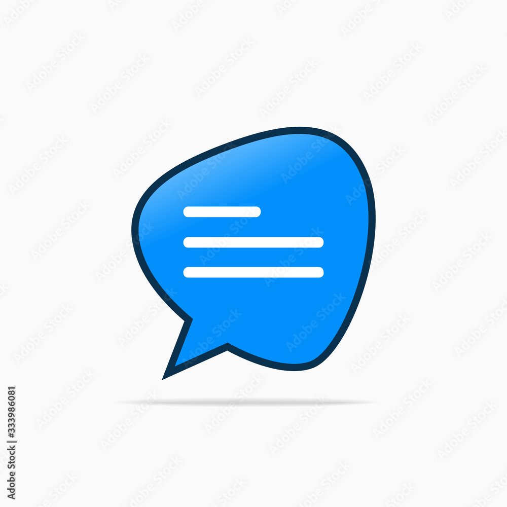 Typing in a chat bubble icon, comment sign symbol Typing in a chat bubble icon, comment sign symbol