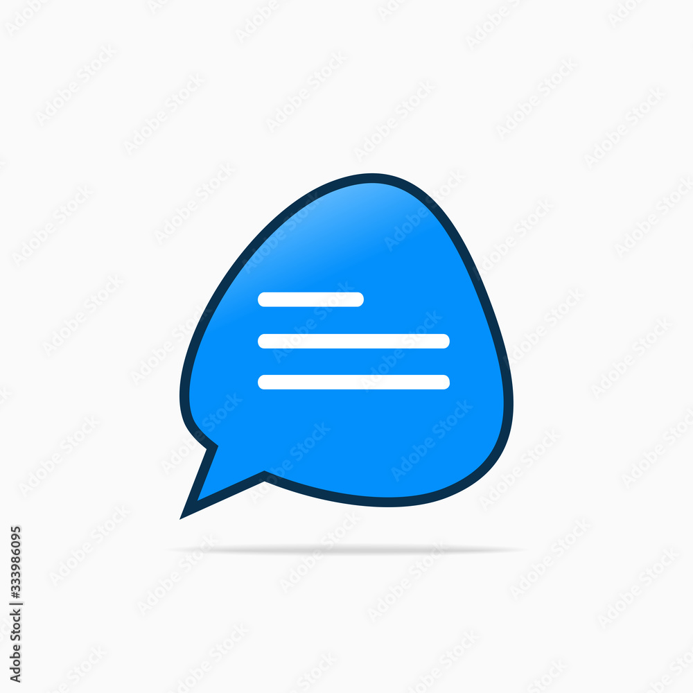 Typing in a chat bubble icon, comment sign symbol Typing in a chat bubble icon, comment sign symbol