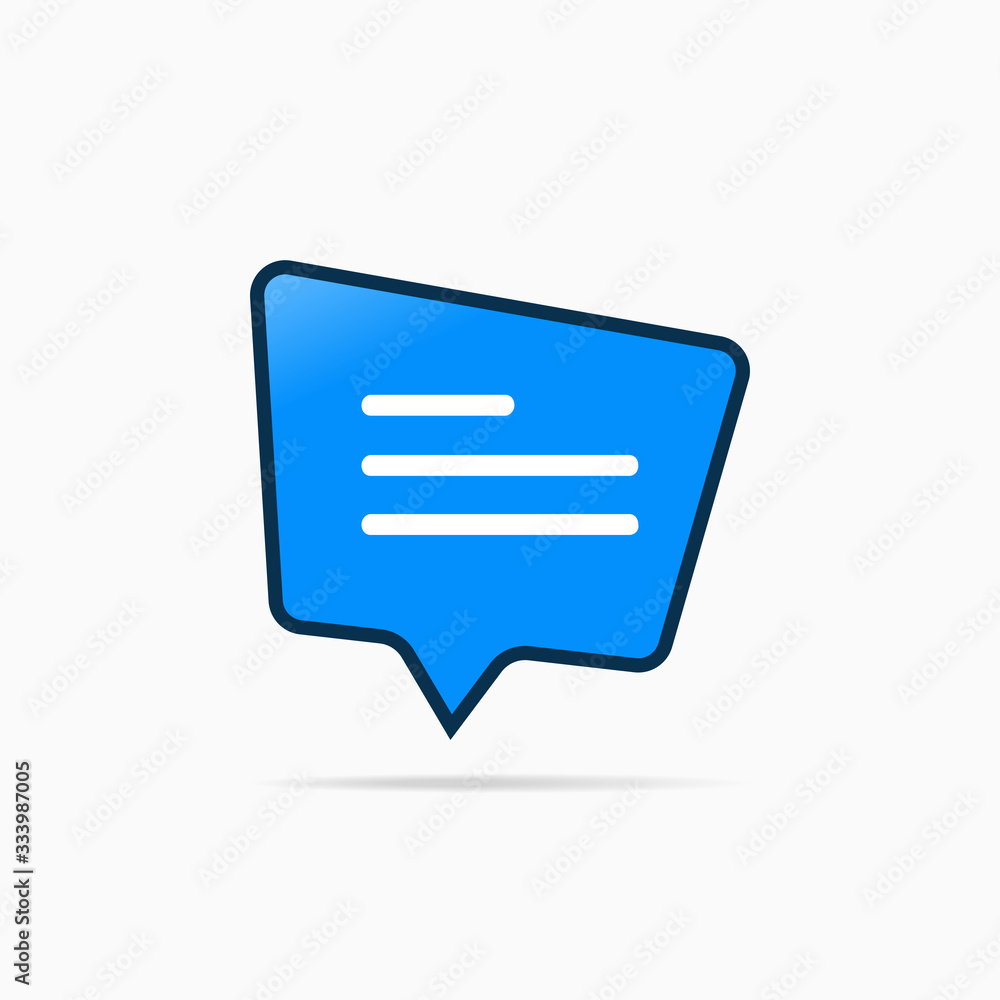 Typing in a chat bubble icon, comment sign symbol Typing in a chat bubble icon, comment sign symbol