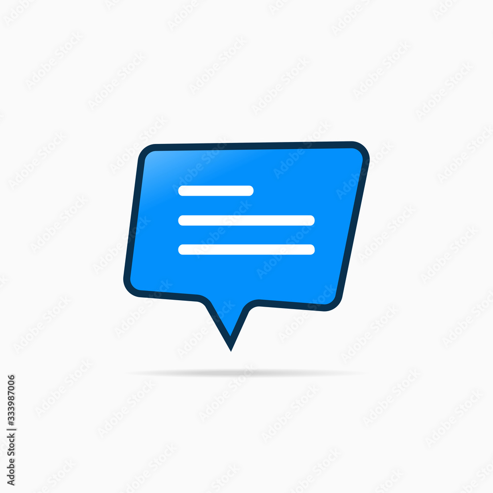 Typing in a chat bubble icon, comment sign symbol Typing in a chat bubble icon, comment sign symbol
