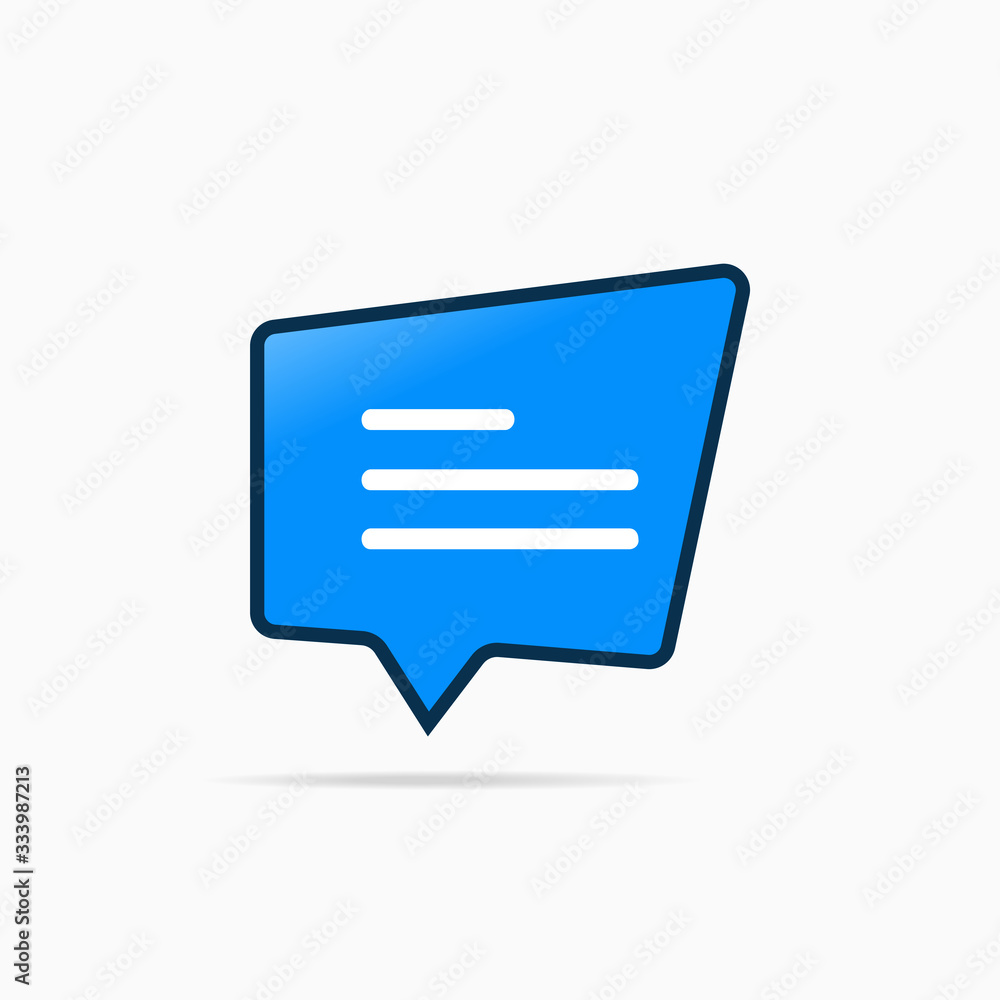 Typing in a chat bubble icon, comment sign symbol Typing in a chat bubble icon, comment sign symbol