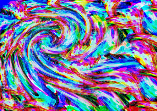 colorful swirl background, Geometric shape colorful background 