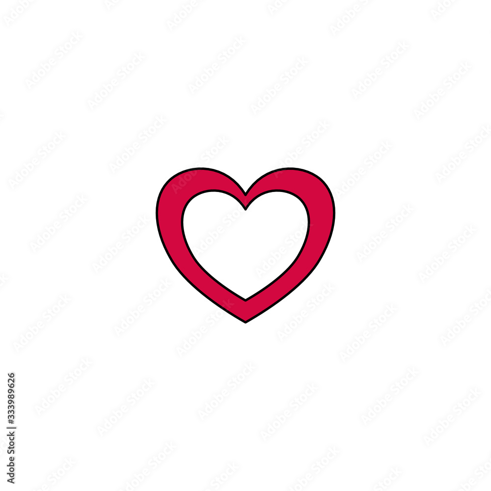 heart in a heart icon vector design eps 10