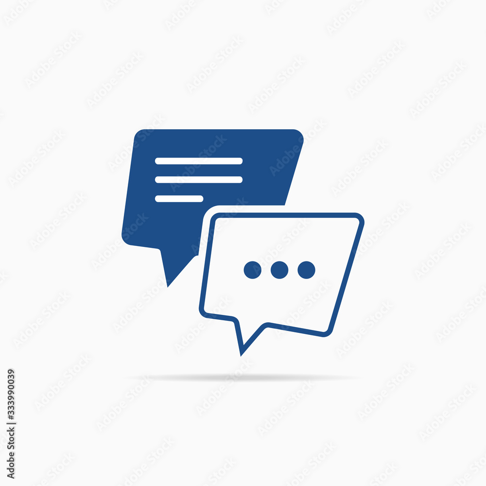 Typing in a chat bubble icon, comment sign symbol Typing in a chat bubble icon, comment sign symbol