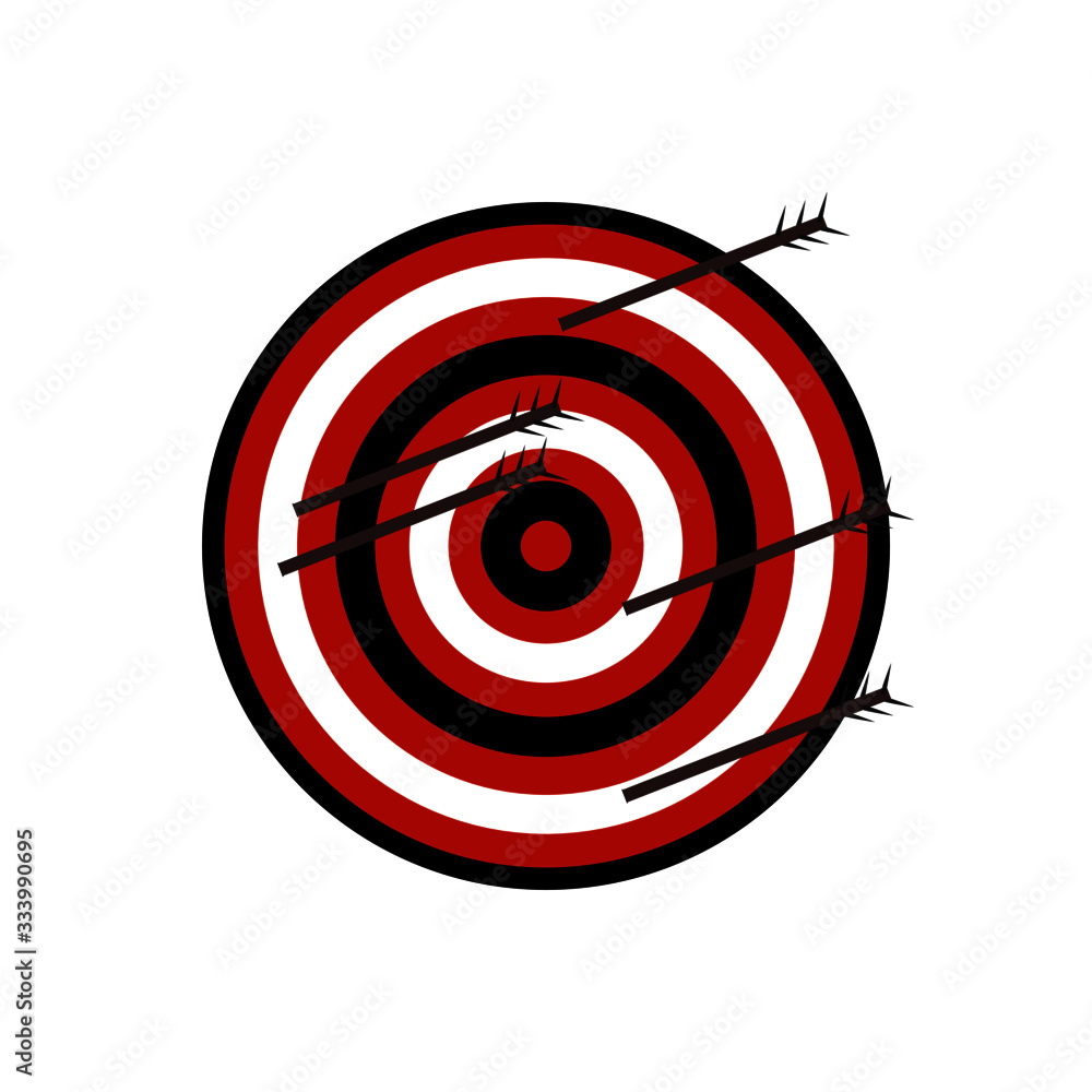 Target with arrows icon design EPS 10