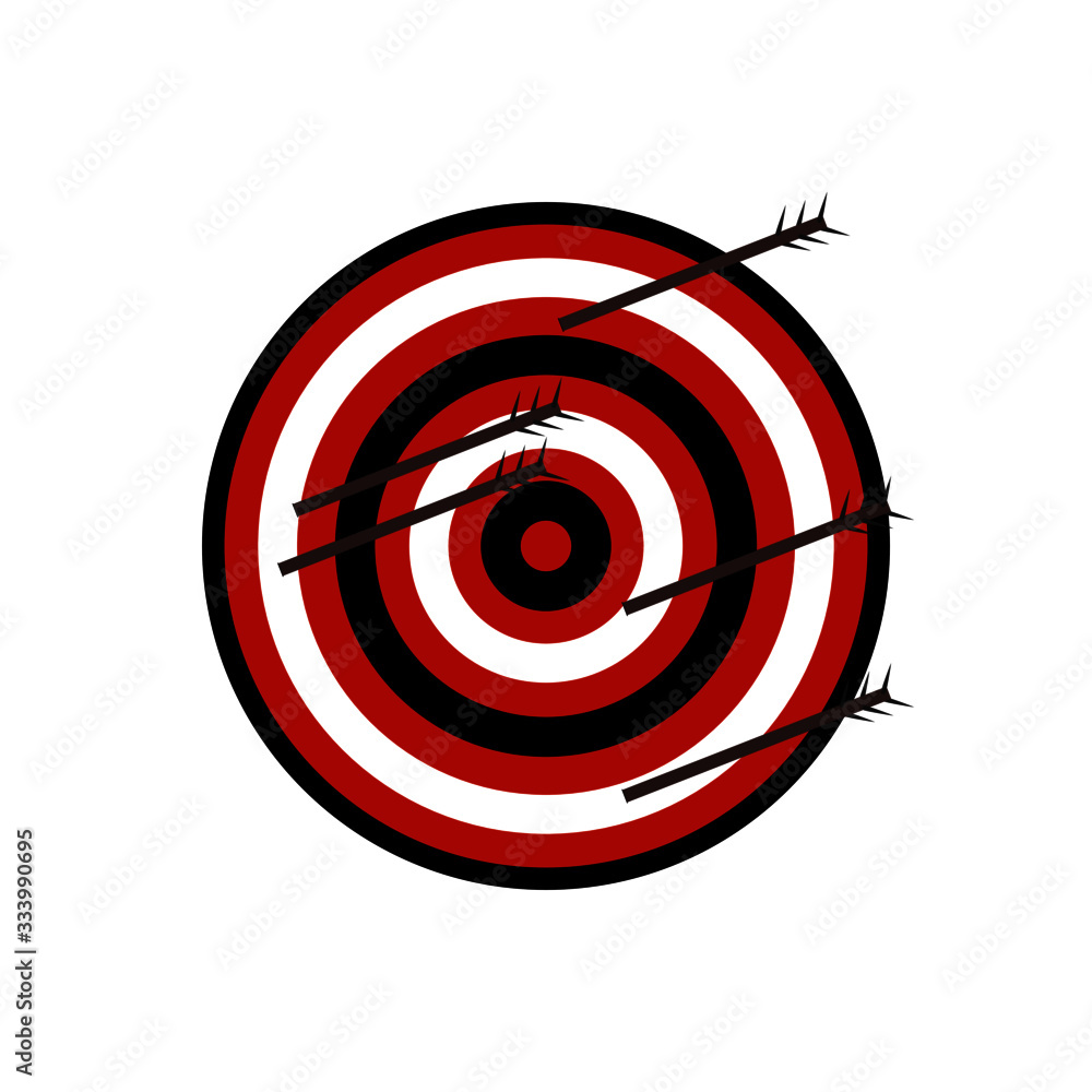 Target with arrows icon design EPS 10 Target with arrows icon design EPS 10