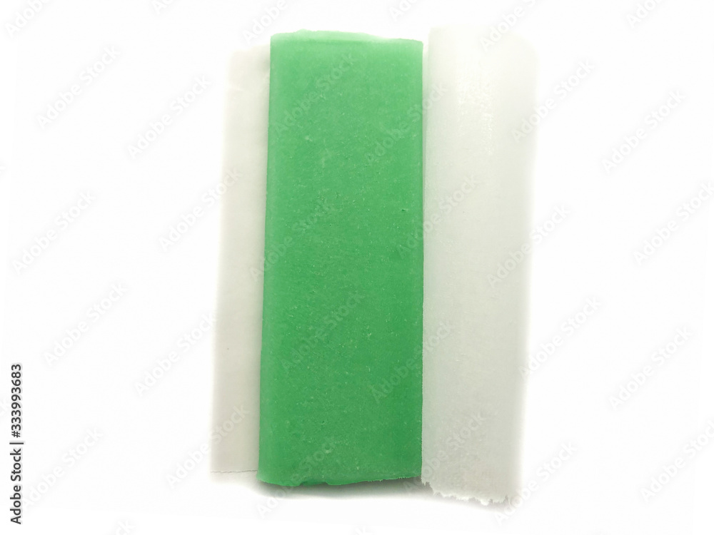 Toilet block isolated on a white background. Toilet Protector. WC block. Antibacterial toilet protection. Toilet block isolated on a white background. Toilet Protector. WC block. Antibacterial toilet protection.