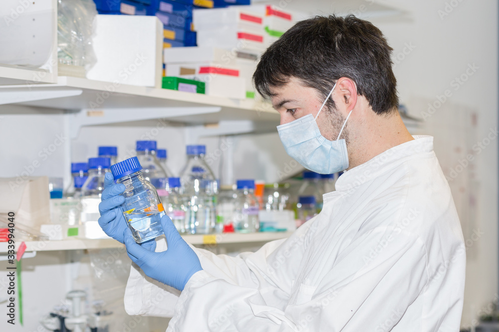 man in lab man in lab