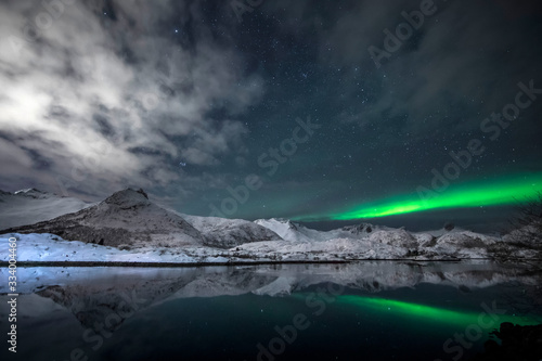 Aurora borealis - Polarlicht über Lofoten © EinBlick
