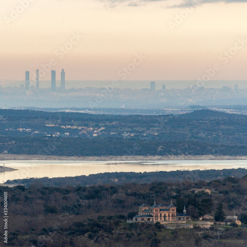 View of Madrid from El Escorial
