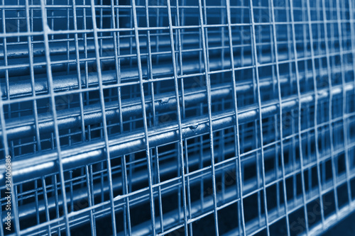 Re-bar Grid classic blue toned background