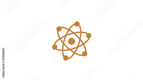 atom isolated on white background,New atom icon,atom icon on white background