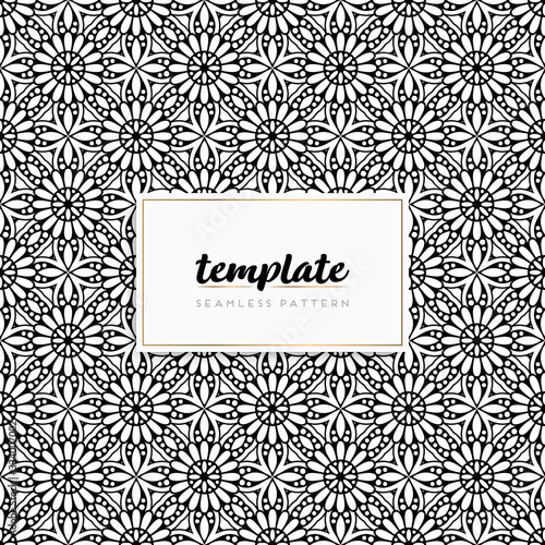 Colorful mandala seamless pattern vector