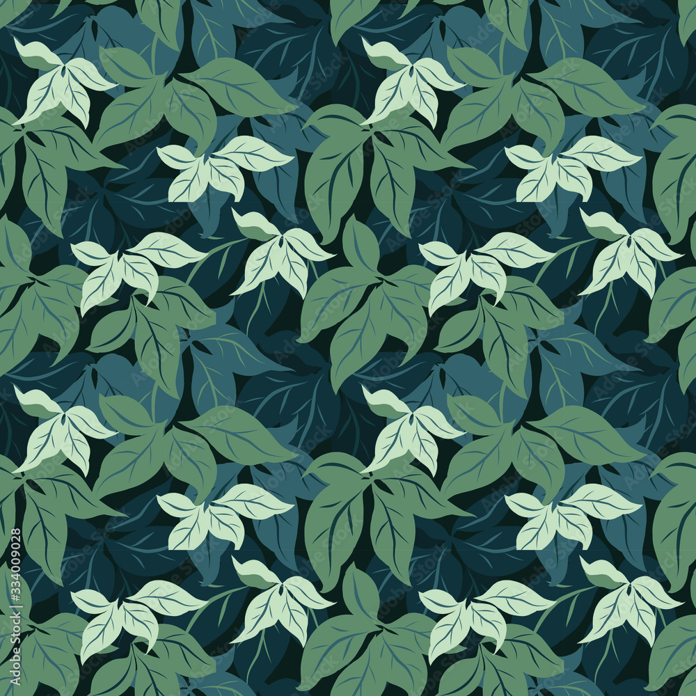 Leaves abstract seamless pattern Leaves abstract seamless pattern