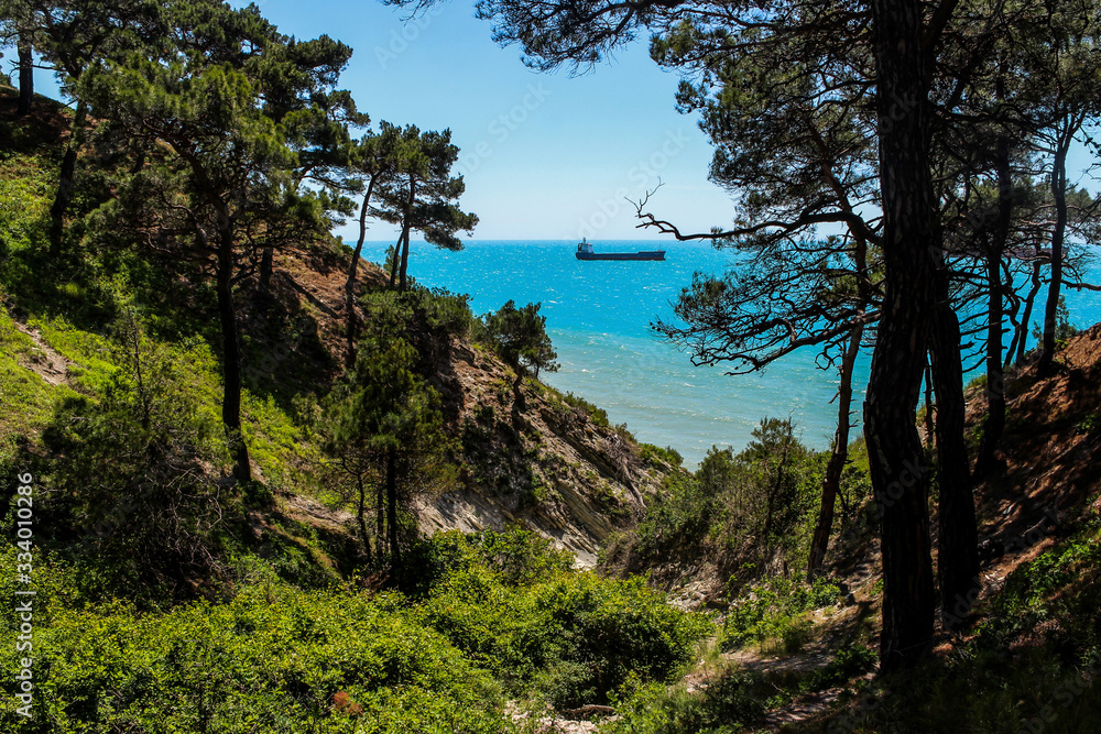 Hiking in picturesque places on the wild beach and camping. The outskirts of the resort of Gelendzhik and the neighboring city of Novorossiysk.