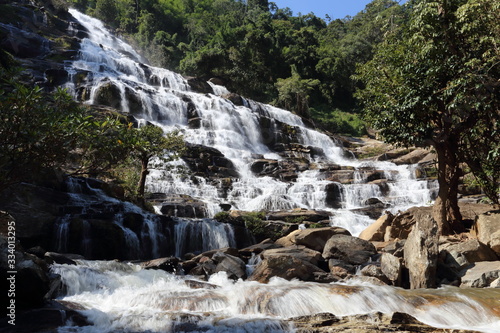 Mae Ya waterfall at Doi Inthanon national park  Chiang Mai  Thailand