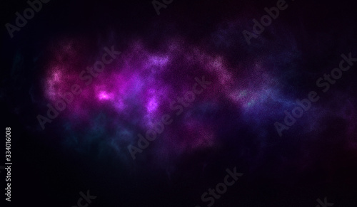 Cosmic illustration. Colorful space background with stars