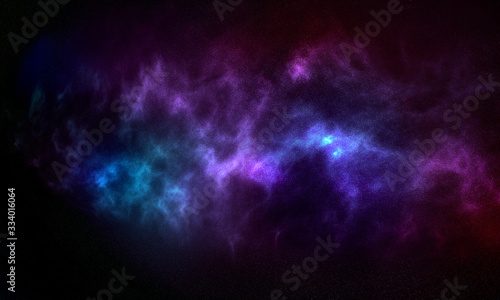 Cosmic illustration. Colorful space background with stars