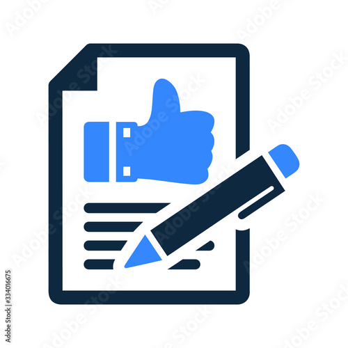 Comment Writing vector Icon, feedback, review submit