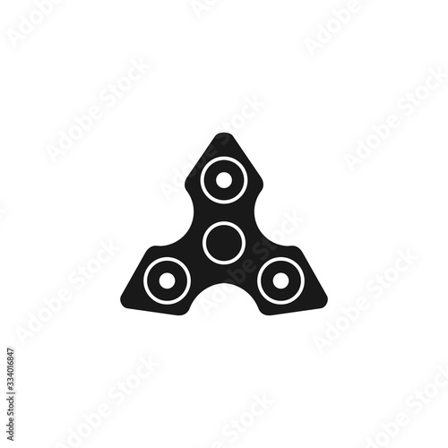 Fidget spinner icon vector Illustration .toy for stress relief and improvement of attention span.