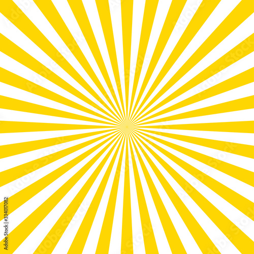 Sunburst pattern vector background. Vector isolated illustration. Sunburst vintage style. Yellow vector rays.