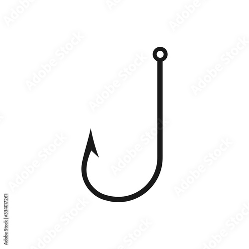 Fishing hook icon, Bait Icon, vector illustration on white background