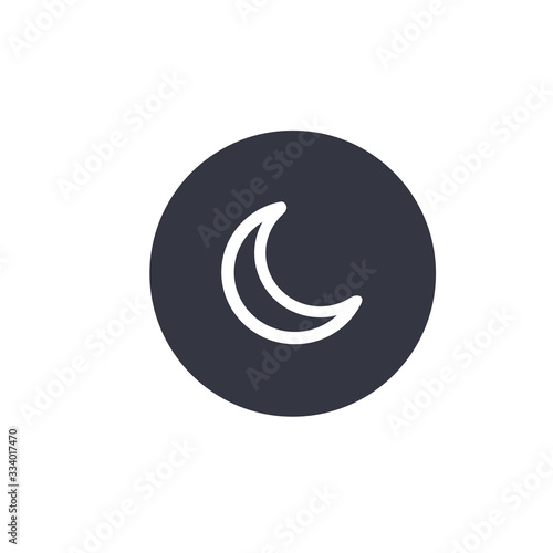 Silent, sleepmode, mobile button. Can also be used for phone and communication. Suitable for use on web apps, mobile apps and print media. vector illustration