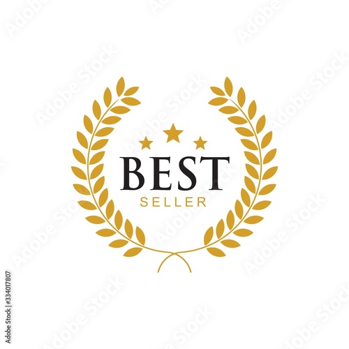 Best seller badge icon logo design template.vector Illustration