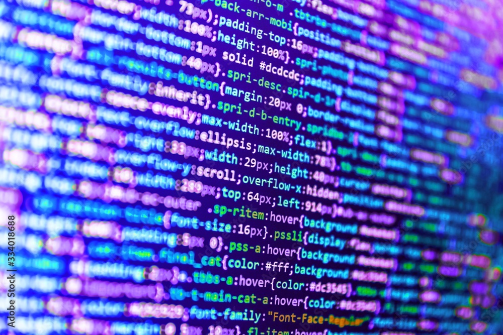 Technology background. Programmer developer screen. Software ...