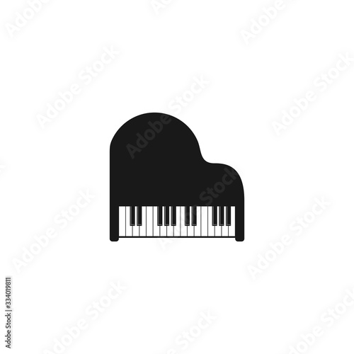 Piano Icon vector Isolated on White Background