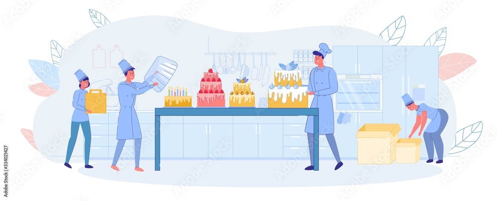 Order Cake for Holiday in Family Pastry Shop. Order Cake for Holiday in Family Pastry Shop.